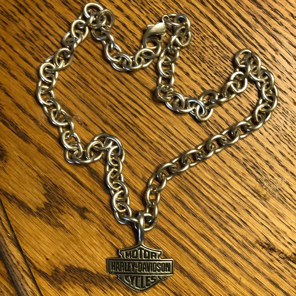Harley Davidson Sterling Silver Necklace Over 100g